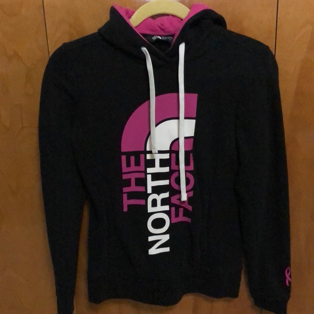 Northface Black & Pink Breast Cancer Hoodie XS